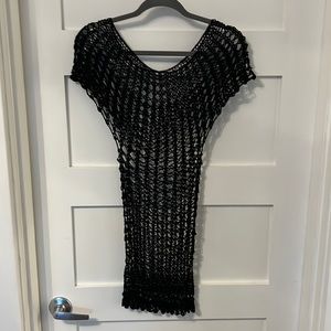 Mesh swim suit cover up